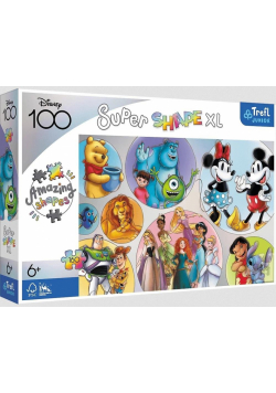 Puzzle 160 Super Shape XL Kolorowy świat Disney