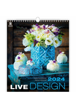 Kalendarz 2024 ścienny Live Design HELMA