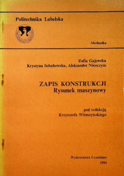 Zapis konstrukcji rysunek