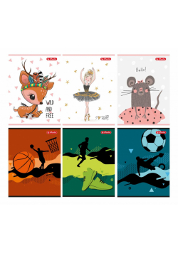 Zeszyt A5/32K linia Cute/Games&Sport (10szt)