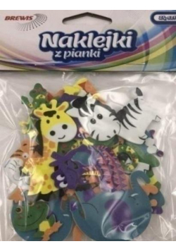 Naklejki z pianki dżungla 24szt