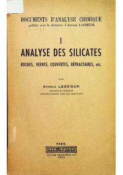 Analyse des silicates