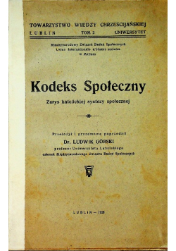 Kodeks społeczny 1928 r
