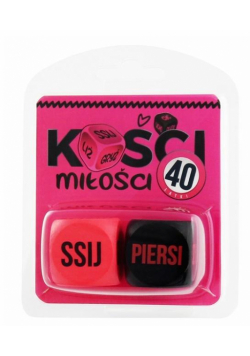 Kości Miłości 40 latki (różowo-czarne)