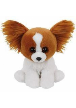 Beanie Babies Barks - Biało-brązowy Pies 15cm