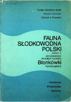 Fauna Słodkowodna Polski Zeszyt 9