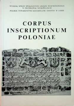 Corpus Inscriptionum Poloniae tom VI