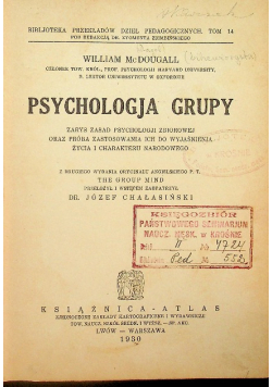 Psychologja grupy 1930 r.