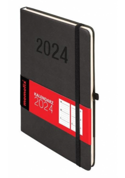 Kalendarz 2024 Memo A5 TDW czarny