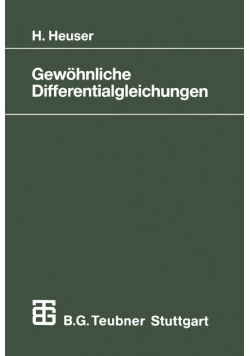 Heuser Gewohnliche Differentialgleichungen