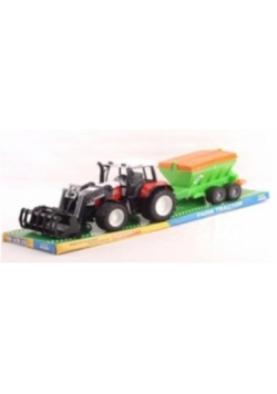 Traktor do nawozu z łyżką duży