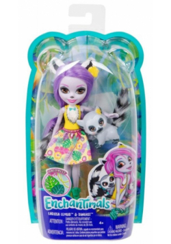 Enchantimals. Lalka Larissa Lemur + Ringlet