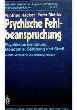 Psychische Fehlbeanspruchung