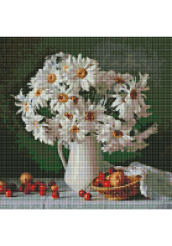 Diamentowa Mozaika - Piękno stokrotek40x40