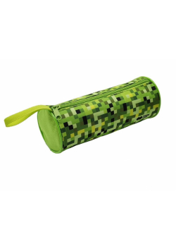 Piórnik saszetka Pixi green tuba z zamkiem