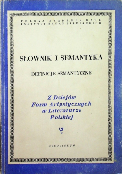 Słownik i Semantyka definicje semantyczne