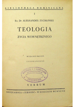 Teologia życia wewnętrznego  1947r .