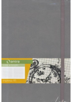 Notes A5 Kropki Impresja Szary ANTRA