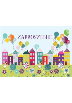Zaproszenie ZZ-048 Domki (5 szt.)