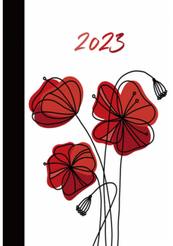 Kalendarz 2023 B6 dzienny soft kwiaty