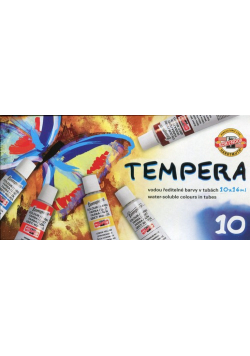 Farby tempery 10x16ml 10 kolorów