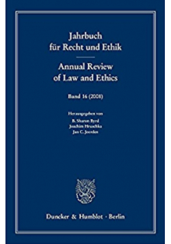 Jahrbuch fur Recht und Ethik  16