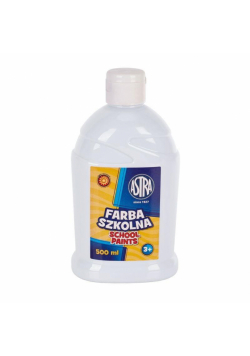 Farba szkolna biała 500ml ASTRA