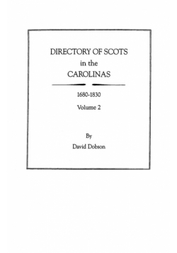 Directory of Scots in the Carolinas, Volume 2