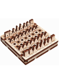 Puzzle Drewniane 3D Szachy