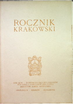 Rocznik Krakowski Tom XLIX