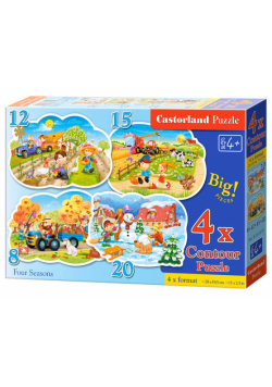 4x1 Contour Puzzle 8-12-15-20 Four Seasons
