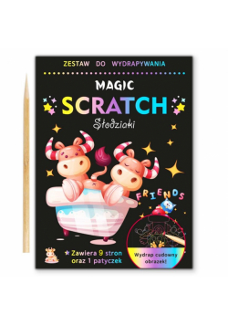 Wydrapywanka i kolorowanka 2w1 Słodziaki