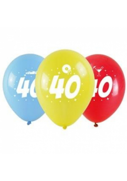 Balony okazjonalne z nadrukiem 40 28cm 3szt