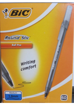 Długopis Round Stic czarny (60szt) BIC
