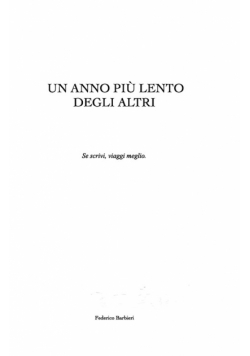 Un anno più lento degli altri