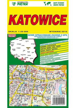 Katowice 1:20 000 plan miasta PIĘTKA