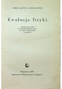 Ewolucja Fizyki