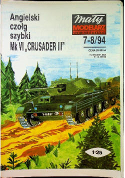 Mały modelarz nr 7 8 Angielski czołg szybki Mk VI Crusader III