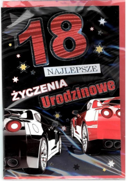 Karnet 18-stka naklejany 3D nr 004 + koperta