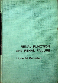 Renal function and renal failure