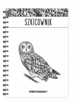 Szkicownik B5 na spirali gładki Sowa