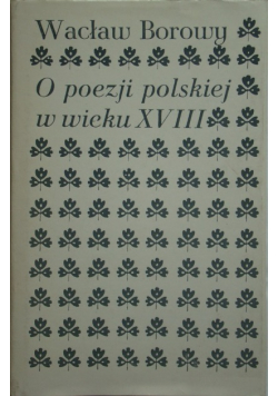O poezji polskiej w wieku XVIII