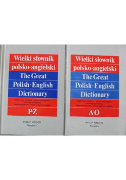 Wielki słownik polsko angielski 2 tomy