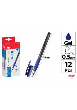 Długopis żelowy 0,5mm ergonomiczny (12szt)