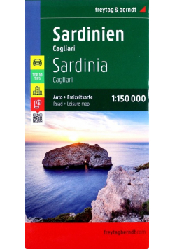 Sardinien Cagliari Auto + Freizeitkarte 1 : 150 000