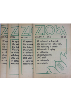 Zioła Zeszyt 1 do 4