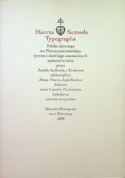 Mistrza samuela typographa
