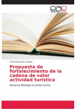 Propuesta de fortalecimiento de la cadena de valor actividad turística