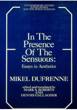 In the presence of the sensuous