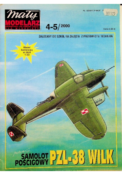 Mały modelarz nr 4 - 5 Samolot pościgowy PZL 38 Wilk